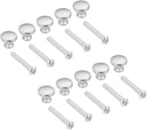10-Pack Mini Drawer knobs, Silver Jewelry Box Pulls Wooden Cases Cabinet Cupboard Dresser Closet Chest Bin Handles