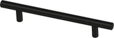 (10-Pack) - Matte Black Cabinet Handles, 5-1/16 Inch Hole Center, Modern Pulls for Drawers, Kitchen Cabinet Door