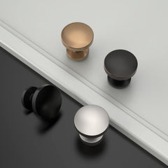 10 Pack Brushed Satin Nickel Cabinet Knobs 1.2 Inch(30mm) Single Hole Cabinet Handles Round Dresser Knobs Drawer Knob