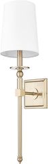 1 Light Wall Sconce 26 Inches Tall and 6.5 Inches Wide - Modern Gold