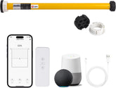 1.5" Zigbee Blinds Motor Rechargeable, Automatic Blinds Opener-No Wiring, Wireless App or Timer Control, Add Shade