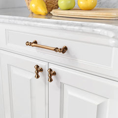 10 Pack 5 Inch(128mm) Champagne Bronze Kitchen Cabinet Handles,Brushed Brass Cabinet Pulls Kitchen Cabinet Hardware