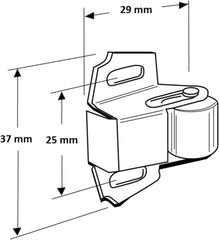 10 Pack Hardware Roller Wheel Spring Cabinet Furniture Closet Door Catch Latch Holder in Zinc Finish with Screws, ROKRC
