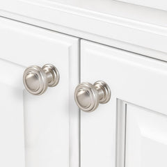 10 Pack Brushed Satin Nickel Kitchen Cabinet Knobs Solid Drawer Knobs Kitchen Cabinet Hardware Zinc Alloy Handles
