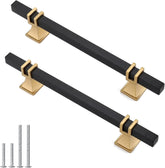 10 Pack 5 Inch Black and Gold Cabinet Pulls Black and Gold Cabinet Handles Kitchen Cabinet Handles Dresser Drawer Pulls
