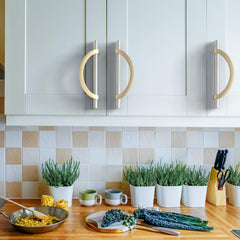 10 Pack Brushed Satin Nickel and Gold Cabinet Pulls 5 Inch(128MM) Hole Centers Kitchen Cabinet Handles Cabinet Hardware