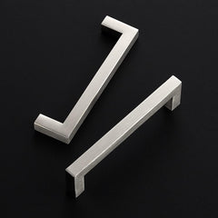 10 Pack 5 Inch Kitchen Square Cabinet Handles Satin Nickel Pulls Brushed Nickel Kitchen Cabinet Hardware Handles Drawer