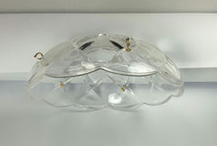 10 pieces -5 Side Holes, 4-Inches Asfour Chandelier Crystal 30% Lead Crystal Bobeche Lamp Chandelier Parts Cups With
