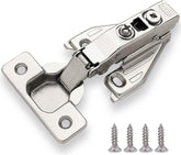 (50 PCS) Full Overlay Soft Close Cabinet Hinges Cabinets - 105° Face Frame Concealed Cabinet Door Hinge -3 Way