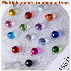 10-Pack Crystal Ball Prisms, 24mm/0.94 Inch Chandelier Pendant Maker Hanging Crystals Chandelier Prisms for