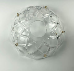 10 pieces -5 Side Holes, 4-Inches Asfour Chandelier Crystal 30% Lead Crystal Bobeche Lamp Chandelier Parts Cups With