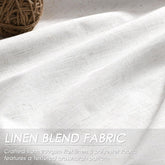 100% Blackout Linen Curtains for Bedroom Cream Black Out Curtain for Living Room Thermal Insulated Farmhouse