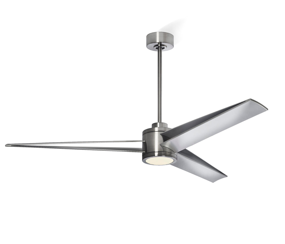 *CLOSE OUT PRICE* LIMITED QTY AVAILABLE - Apollo 60 inch Brushed Steel Ceiling Fan - With LED Light Kit - Indoor/Outdoor Ceiling Fan - G7-CS/4724/60