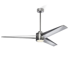 *CLOSE OUT PRICE* LIMITED QTY AVAILABLE - Apollo 60 inch Brushed Steel Ceiling Fan - With LED Light Kit - Indoor/Outdoor Ceiling Fan - G7-CS/4724/60