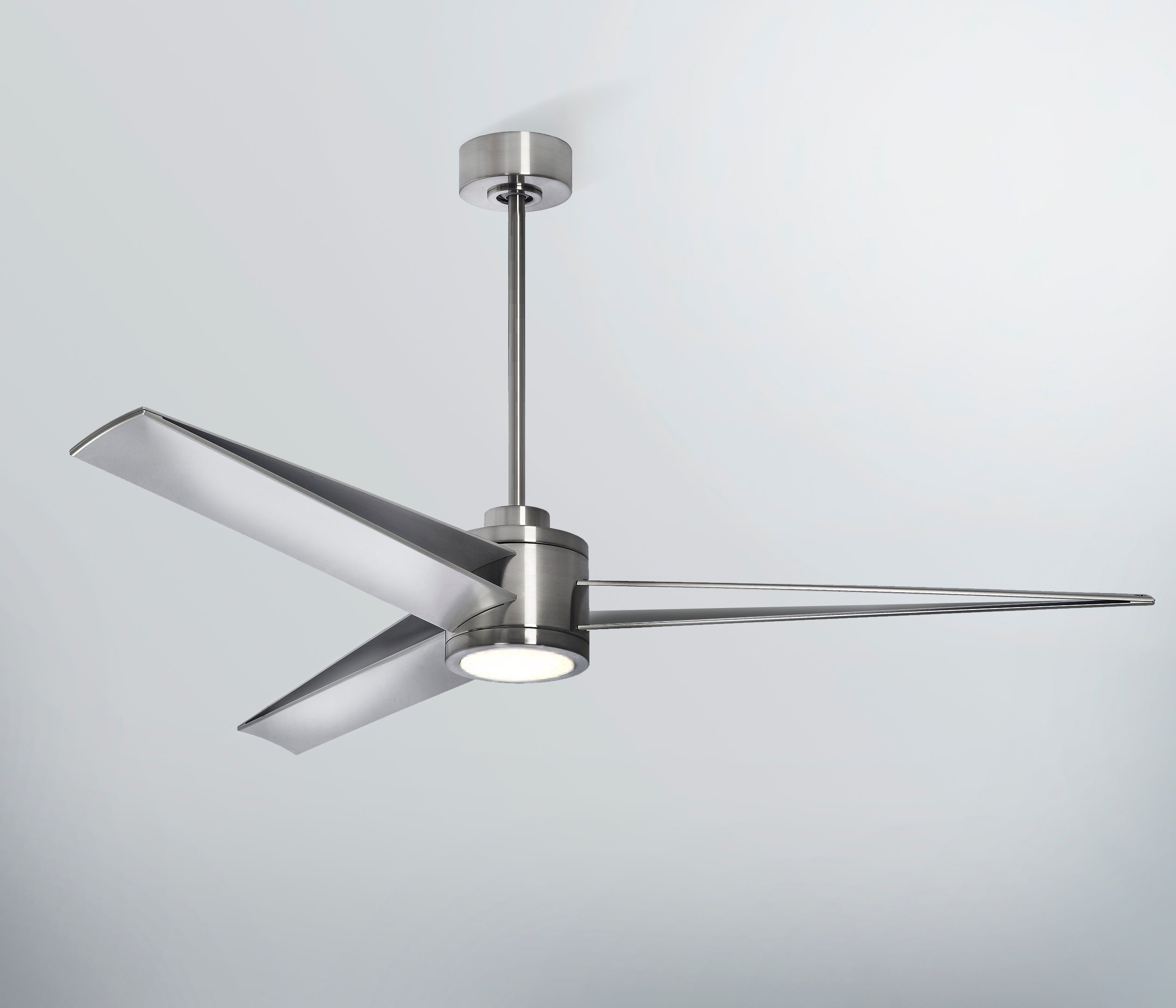 *CLOSE OUT PRICE* LIMITED QTY AVAILABLE - Apollo 60 inch Brushed Steel Ceiling Fan - With LED Light Kit - Indoor/Outdoor Ceiling Fan - G7-CS/4724/60