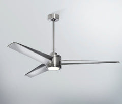 *CLOSE OUT PRICE* LIMITED QTY AVAILABLE - Apollo 60 inch Brushed Steel Ceiling Fan - With LED Light Kit - Indoor/Outdoor Ceiling Fan - G7-CS/4724/60