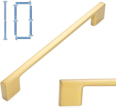 10 Pack 6-1/4 Inch Brushed Gold Kitchen Cabinet Pulls Gold Cabinet Handles Gold Cabinet Hardware Cabinets Drawer P01