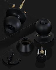 (2 Sets) All Keyed Same Entry Knobs&Single Cylinder Deadbolt Front Doors - Door Knob