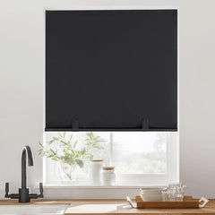 100% Blackout Blinds for Windows, No Drill Roller Shades, Stick On Window Blinds, Cordless Cut to Size with Magnetic
