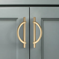 10 Pack Brushed Gold Cabinet Pulls 5 Inch(128MM) Hole Centers Kitchen Cabinet Handles Hardware Kitchen Handles for Cabinets Cupboard Handles Drawer Pulls