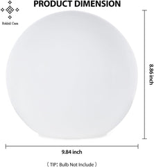 10 Inch Ball Table Lamp with Glass Shade, Ball Light Bookshelf Lamp and Bedroom Bookshelf Reading Decoration