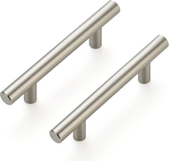 10 Pack 5'' Cabinet Pulls Brushed Nickel Stainless Steel Kitchen Drawer Pulls Cabinet Handles 3" Hole Center