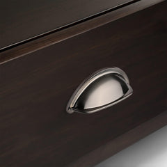 10 Pack Brushed Satin Nickel Cabinet Cup Pulls, 3 Inch(76mm) Hole Centers Cabinet Handles Hardware Bin Cup Metal Drawer