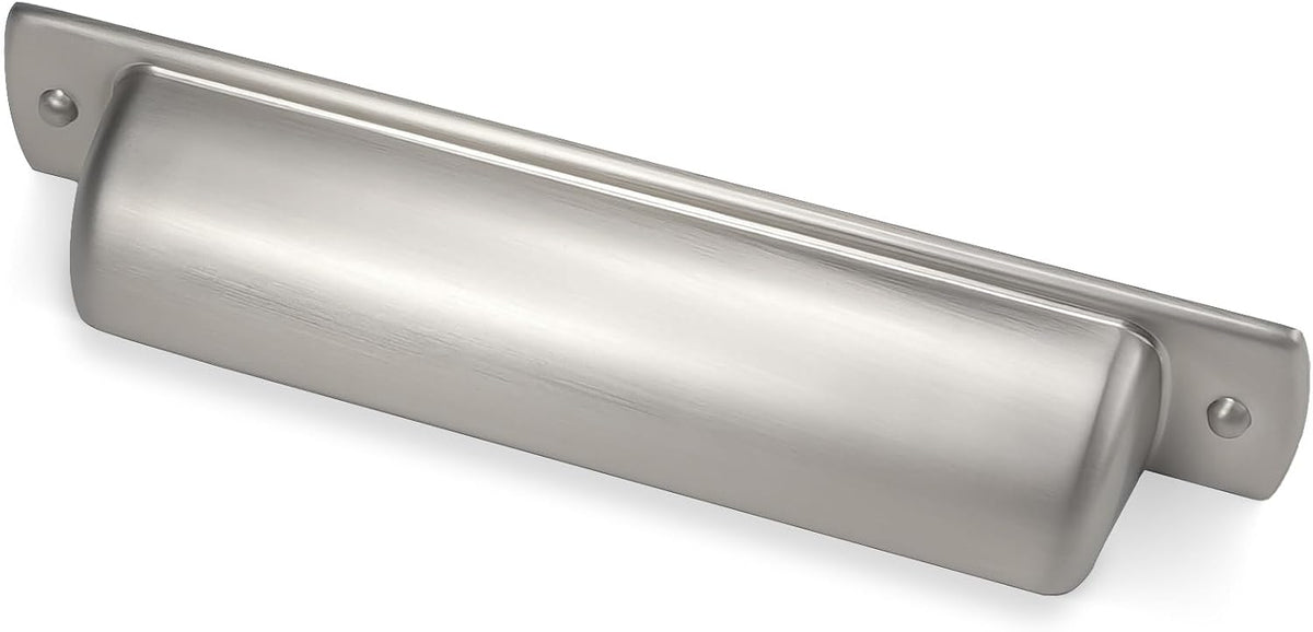 10 Pack 3.75 Inch(96mm) Brushed Satin Nickel Cabinet Handles Kitchen Cabinet Cup Pulls Cabinet Door Handles Kitchen