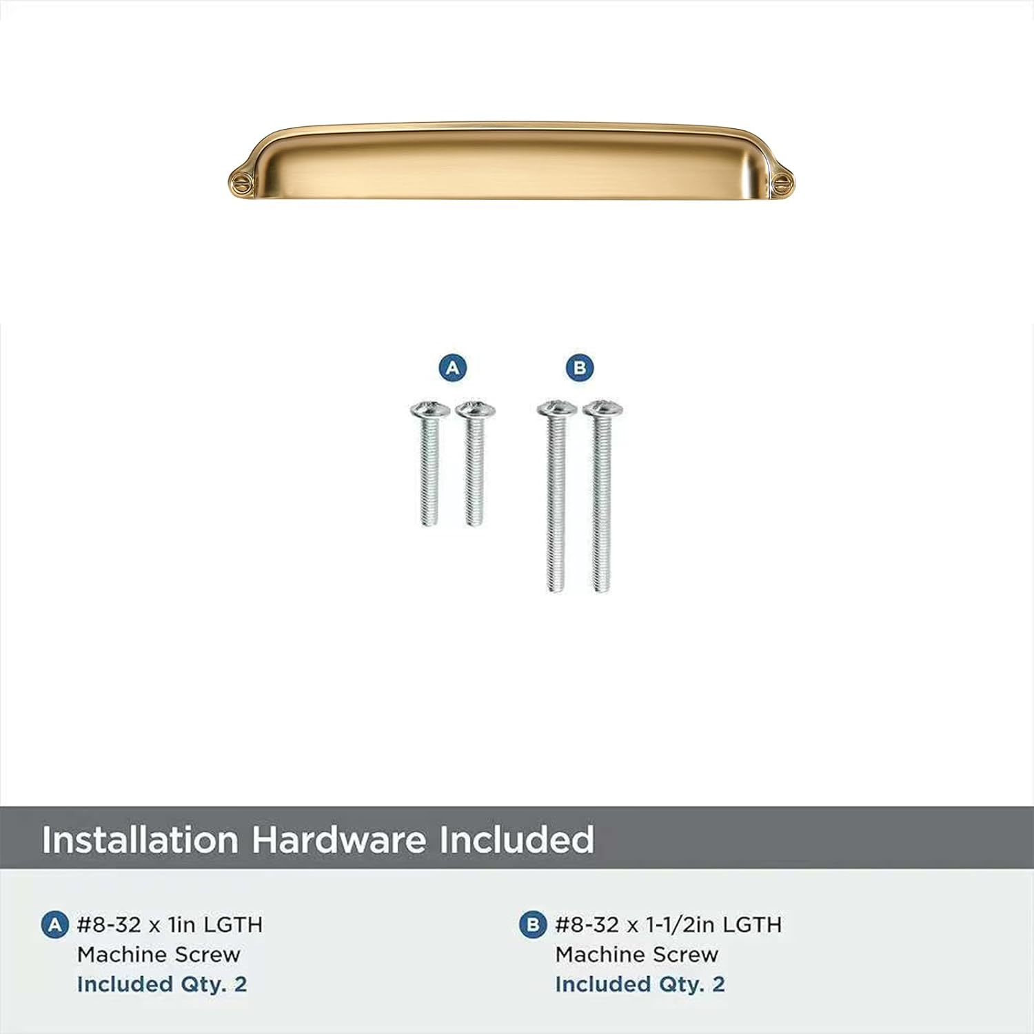 10 Pack Champagne Bronze Cup Pulls 3 Inch Center to Center - Cabinet & Drawer Handles Hardware