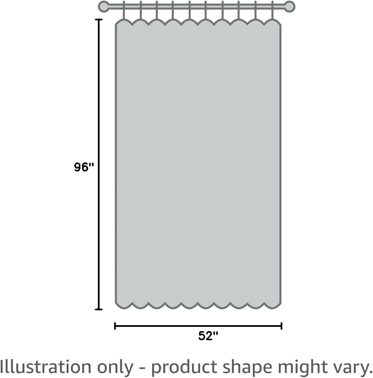 100% Blackout Curtains for Bedroom with Black Liner Full Room Darkening Curtains Thermal Insulated Back