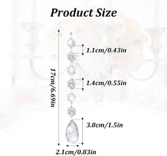 100 Pcs Chandelier Crystals Replacement, Hanging Teardrop Ornaments - Clear Acrylic, for Centerpieces, Chandelier