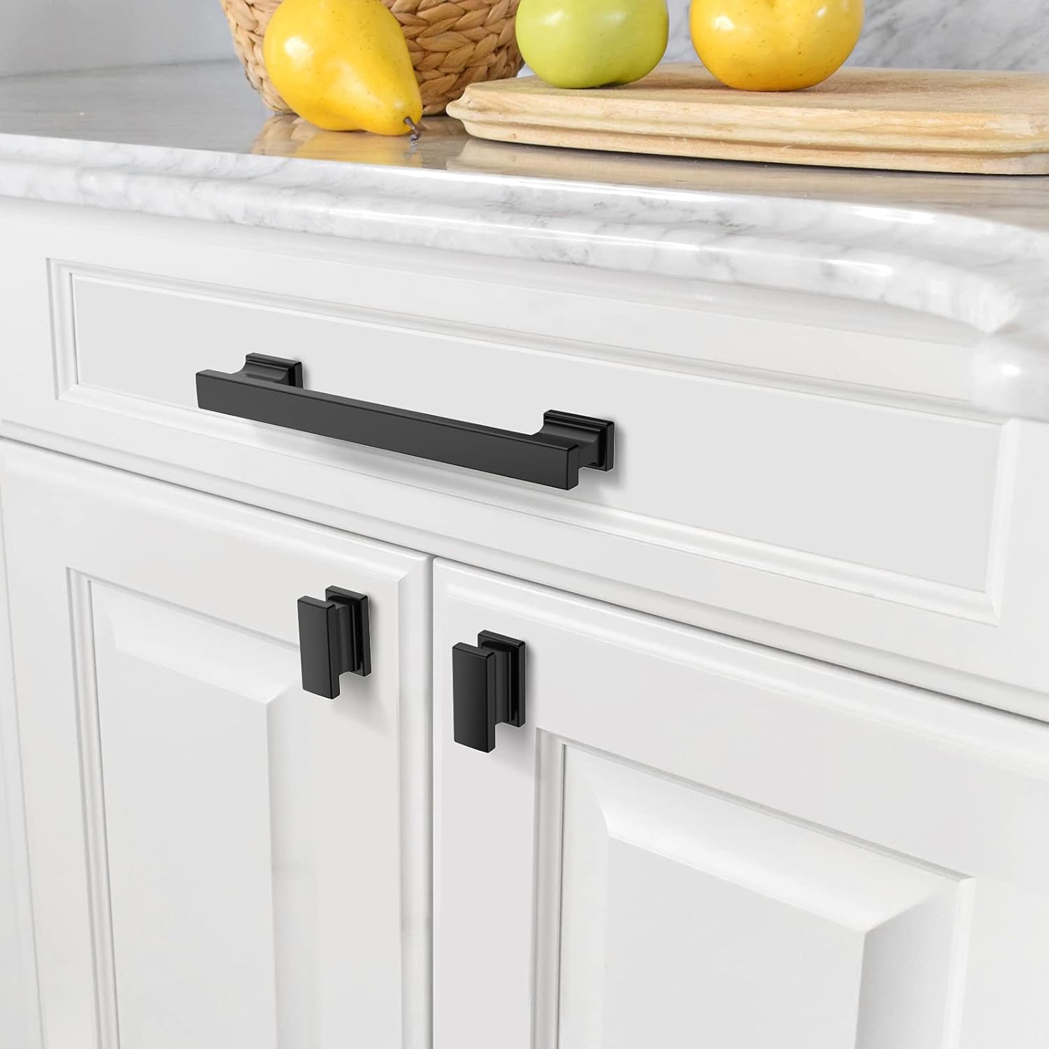10 Pack Matte Black Kitchen Cabinet Knobs Drawer Cabinet Hardware Zinc Knobs Drawers