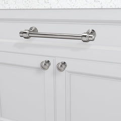 10 Pack Brushed Satin Nickel Kitchen Cabinet Knobs Solid Drawer Knobs Kitchen Cabinet Hardware Zinc Alloy Handles