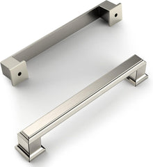10 Pack Brushed Satin Nickel 5 Inch(128mm) Hole Centers Kitchen Cabinet Pulls Cabient Hardware Kitchen Handles for Cabinets Cupboard Handles Drawer Pulls