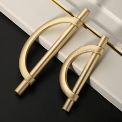 10 Pack Brushed Gold Cabinet Pulls 5 Inch(128MM) Hole Centers Kitchen Cabinet Handles Hardware Kitchen Handles for Cabinets Cupboard Handles Drawer Pulls