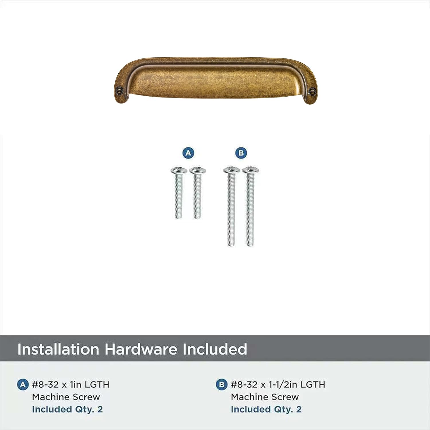 10 Pack 3"(76mm) Hole Center Vintage Drawer Retro Pulls Antique Brass Cabinet Bin Cup Pulls Bathroom Hardware Cabinet