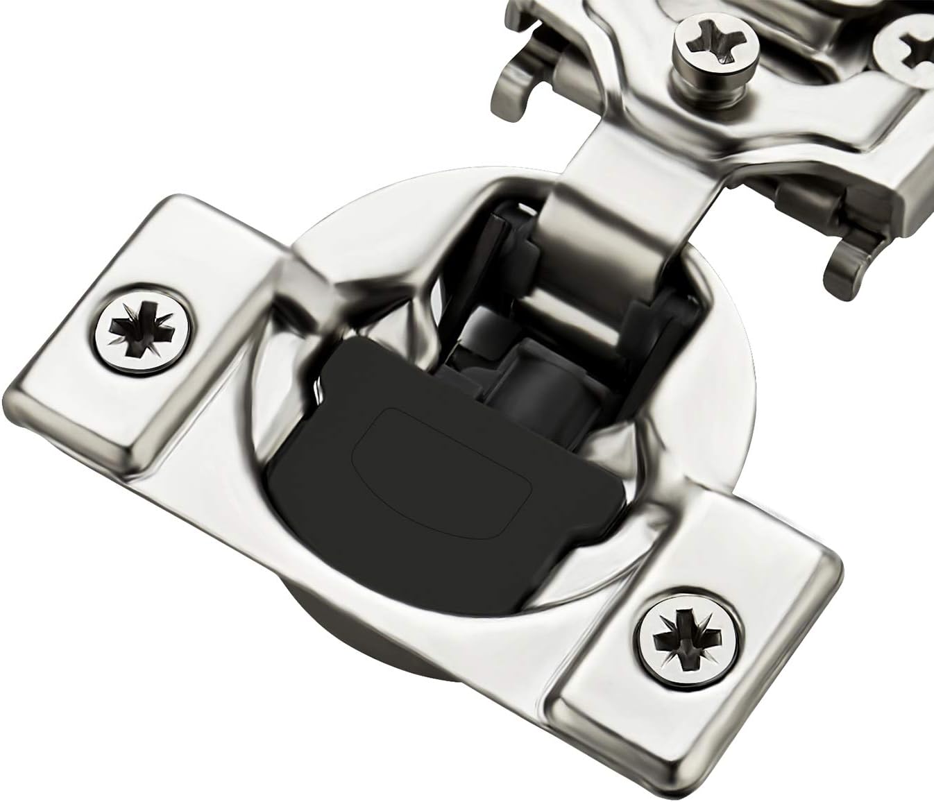 10 Pack 5 Pairs 1/2 inch Overlay Soft Close Hinges Hinges Satin Nickel Hidden Hinges Stainless Steel Concealed Hinge