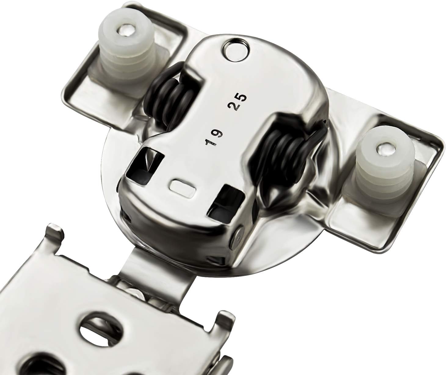 10 Pack 5 Pairs 1/2 inch Overlay Soft Close Hinges Hinges Satin Nickel Hidden Hinges Stainless Steel Concealed Hinge