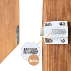 10 Pack Magnetic Push Latch Catch Push to Open Latch Pressure Touch Release Cabinet Catch for Doors Drawers Release
