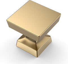 10 Pack Champagne Bronze Cabinet Knobs 1.2 Inch(30mm) Single Hole Cabinet Handles Drawer Knobs and Pulls Cabinets ZH0008