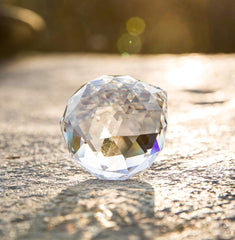 10 Pcs 30mm Clear Crystal Ball Prism Chandelier Ceiling Lamp Pendants Decor - Crystal Ball Prism Pendants 30mm Clear