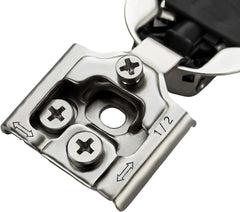 10 Pack 5 Pairs 1/2 inch Overlay Soft Close Hinges Hinges Satin Nickel Hidden Hinges Stainless Steel Concealed Hinge
