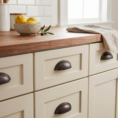10 Pack 783ORB Oil Rubbed Bronze Bin Cup Drawer Pulls - Durable Zinc Hardware for Kitchens, Bathrooms, Bedrooms
