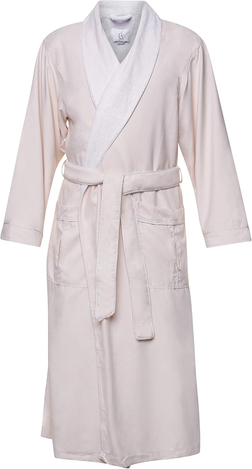 & HAIG Microfiber Plush Bath Robe with Minx Lining. Luxury Spa & Hotel Robe for Women & Men