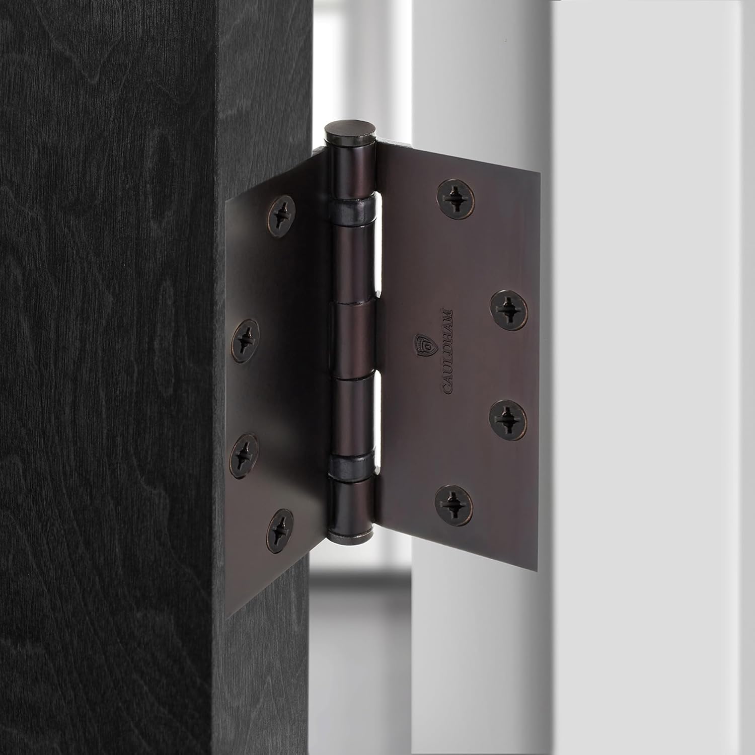 (3 Pack) Commercial-Grade 4-1/2" Full Mortise Ball-Bearing Door Hinges - Oil Rubbed Bronze