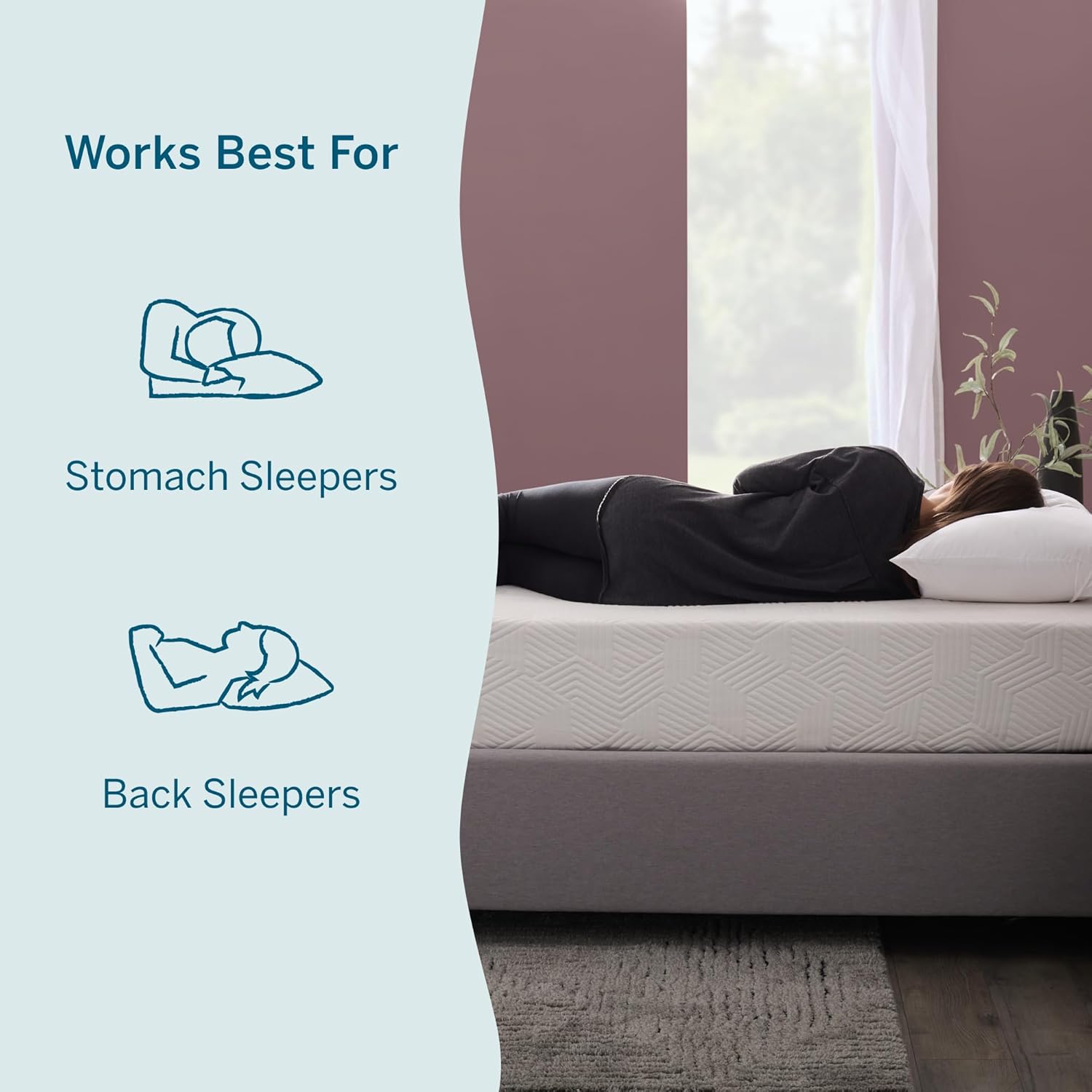 10" Medium Gel Memory Foam Mattress - Bamboo Charcoal & Cooling Gel - Fiberglass Free - Bed in a Box - CertiPUR-US