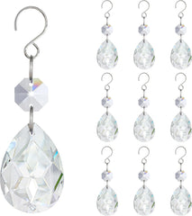 10 Pcs 3 Inch Clear Crystal Bauhinia Prisms Chandelier Decor - Clear Crystal Bauhinia Prisms Pendants Chandelier