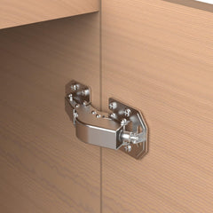 10 Pack 90 Degree Soft Close Surface Mount Spring Hinges, Easy Installation No Pre-drilled, Noiseless Frameless Hidden