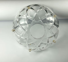 10 pieces -5 Side Holes, 4-Inches Asfour Chandelier Crystal 30% Lead Crystal Bobeche Lamp Chandelier Parts Cups With