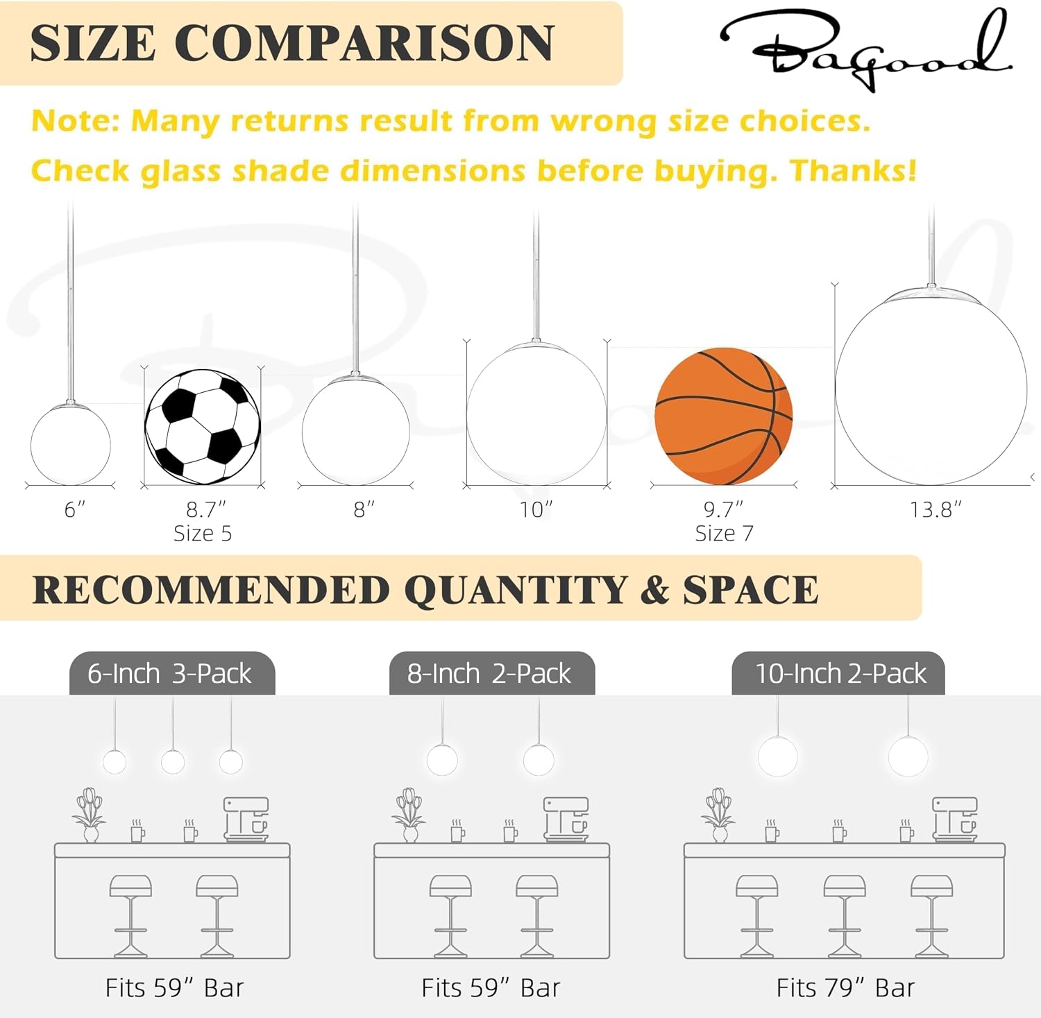 10 Inch Globe Pendant Light Gold Mid Century Pendant Light Adjustable Hanging Light Fixture Globe Pendant Lights